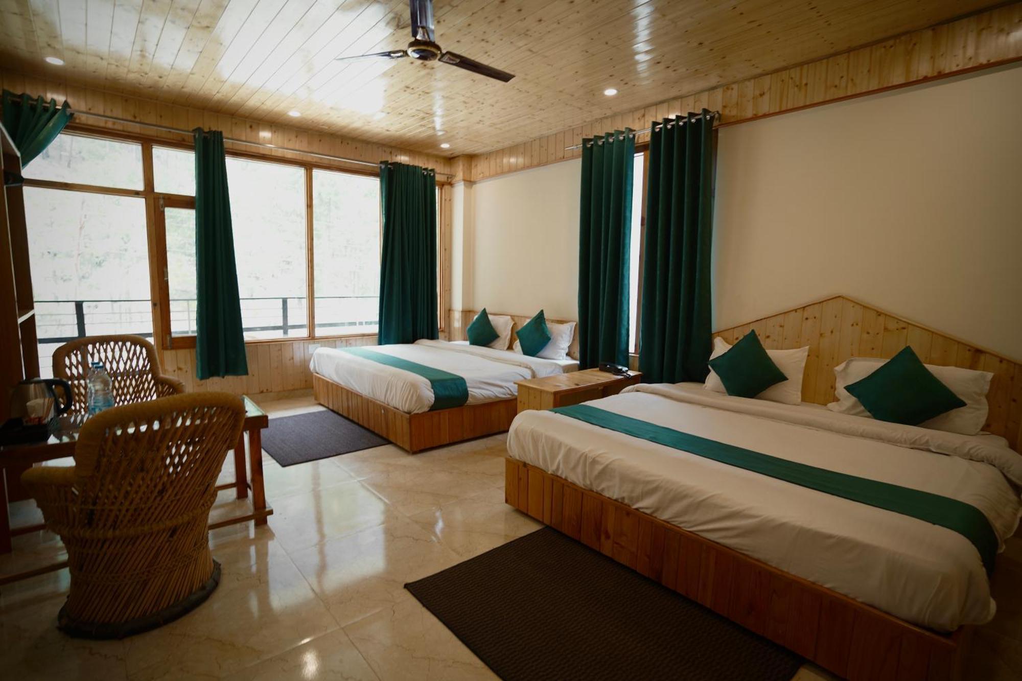 Hotel Mid Orchard Kasol L River Side -Pure Veg Hotel Exterior foto